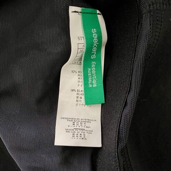 Seekers Essentials Australia One Piece Swimsuit Swim Dress Size 12 NEW - Picture 6 of 7